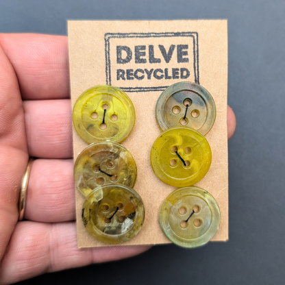 Amber Buttons | Set of 6