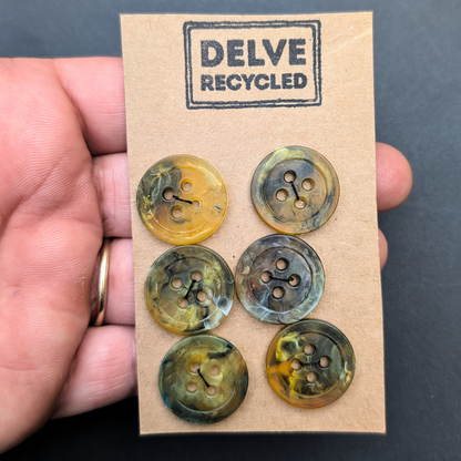 Amber Buttons | Set of 6