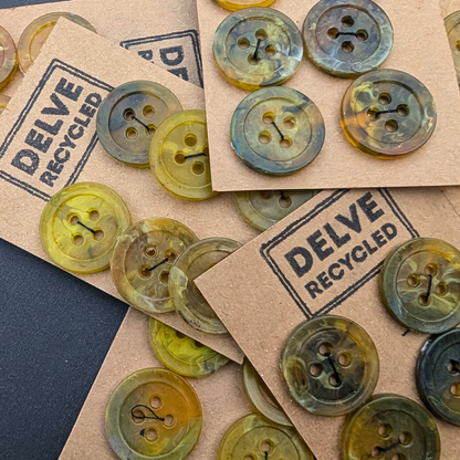 Amber Buttons | Set of 6