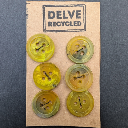 Amber Buttons | Set of 6