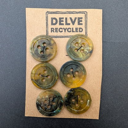 Amber Buttons | Set of 6